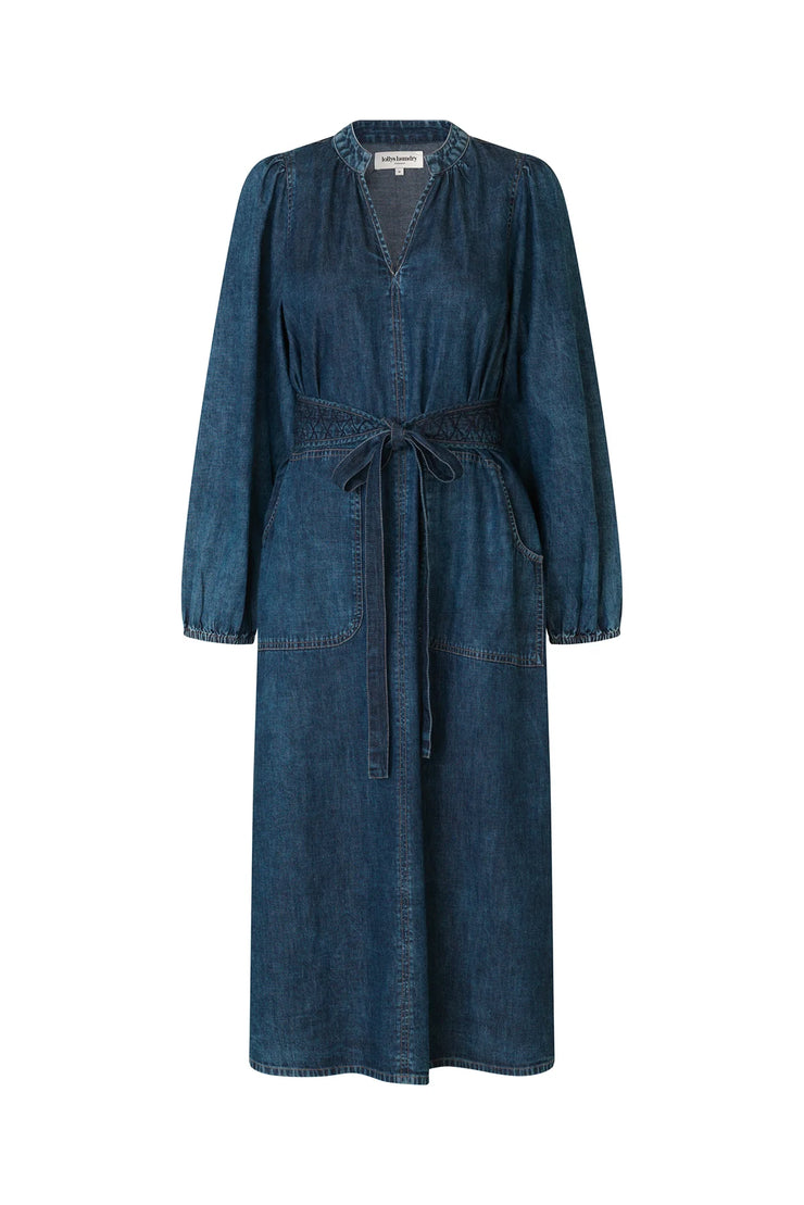 Lollys Laundry Denim Paris Midi Dress