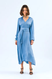 Lollys Laundry Blue Paris Midi Dress