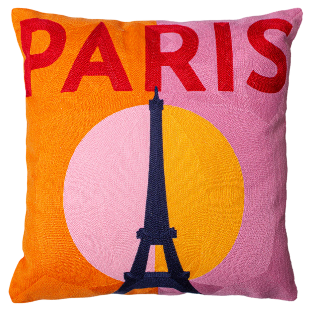 Square Needlepoint Cushion - Paris