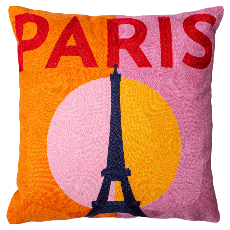 Square Needlepoint Cushion - Paris
