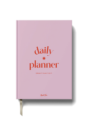 Yop & Tom Hardback Daily Planner - Pink & Red