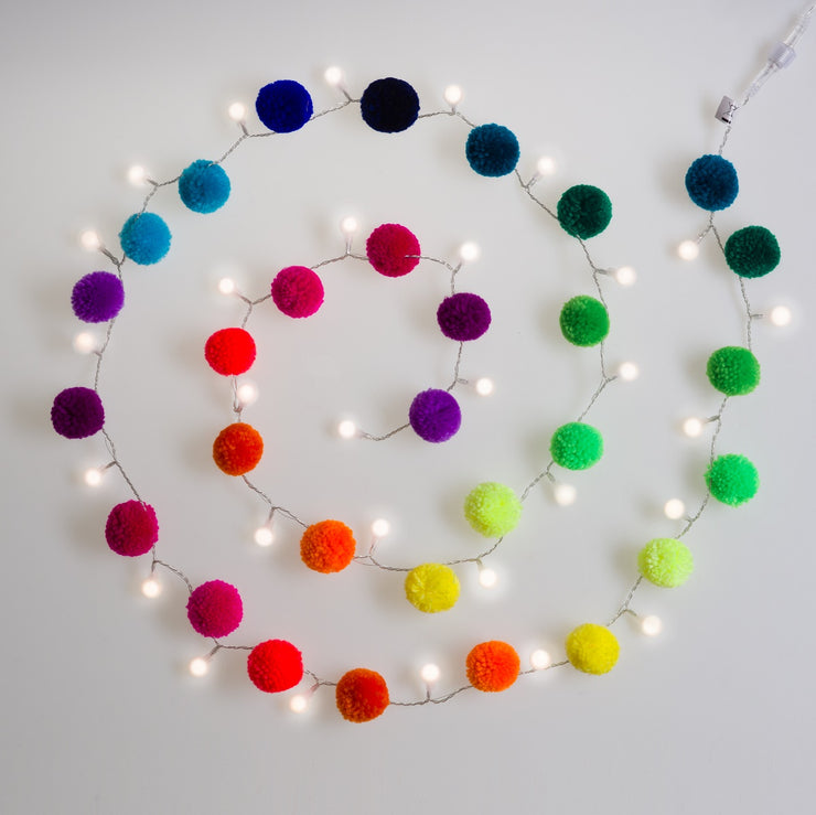 PomPom Galore - Rainbow Pom Pom Garland