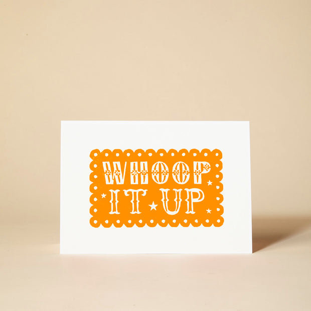 Pressed and Folded Card - Whoop It Up