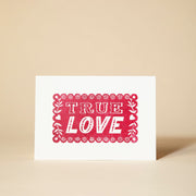 Pressed and Folded Card - True Love