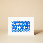 Pressed and Folded Card - Mon Amour