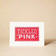 Pressed and Folded Card - Tickled Pink