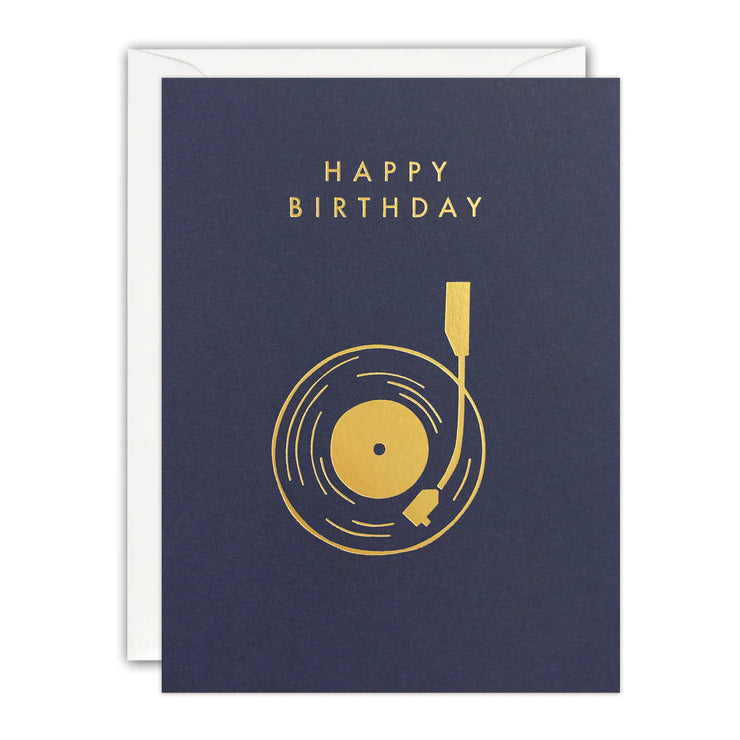 James Ellis Mini Birthday Record Player Card