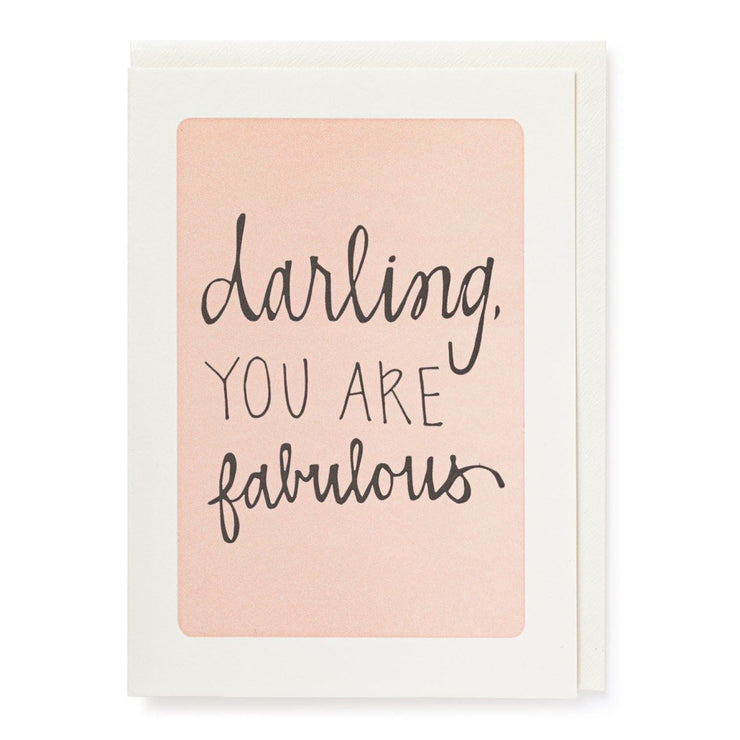 Archivist Darling you Are Fabulous Card