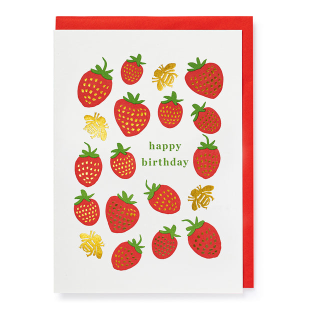 Archivist Strawberry Birthday Card