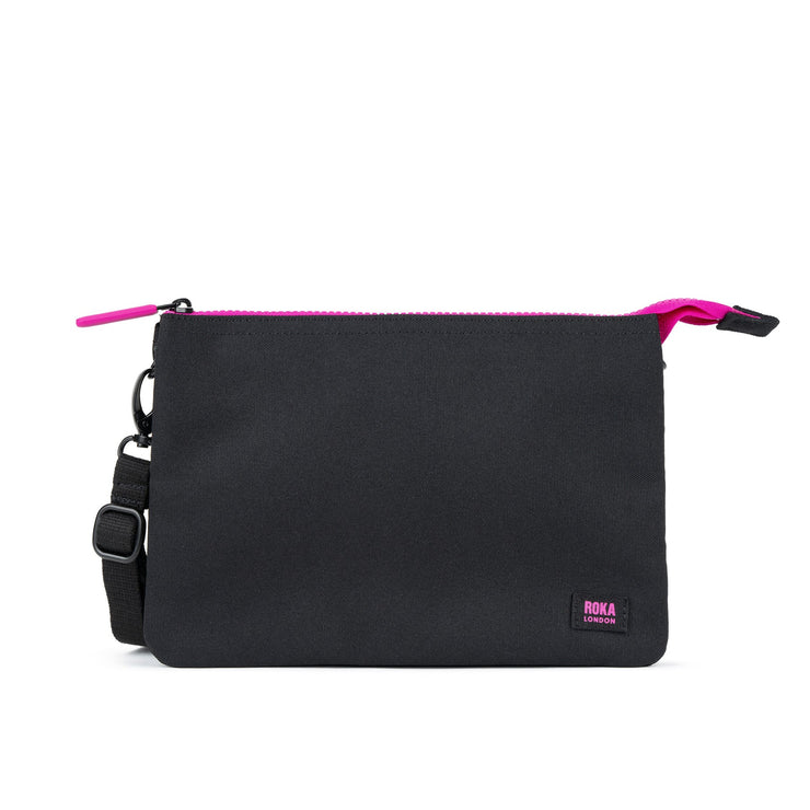 Roka Carnaby XL Crossbody Bag - Pink Label Black