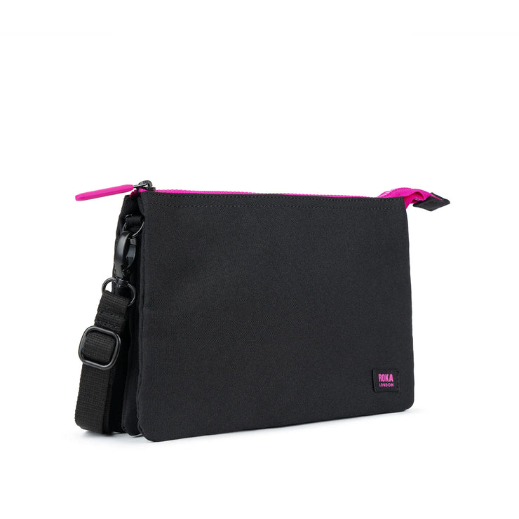 Roka Carnaby XL Crossbody Bag - Pink Label Black