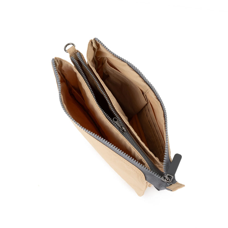 Roka Carnaby XL Crossbody Bag - Biscotti Taslon