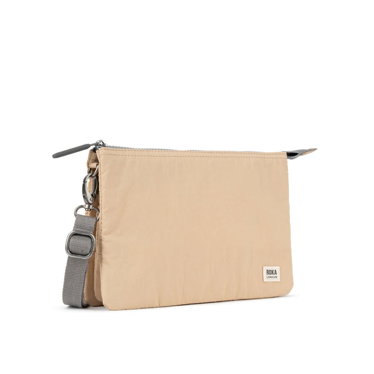 Roka Carnaby XL Crossbody Bag - Biscotti Taslon