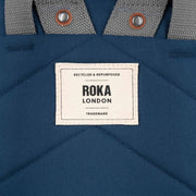 Roka Finchley Canvas Medium Backpack - Deep Blue