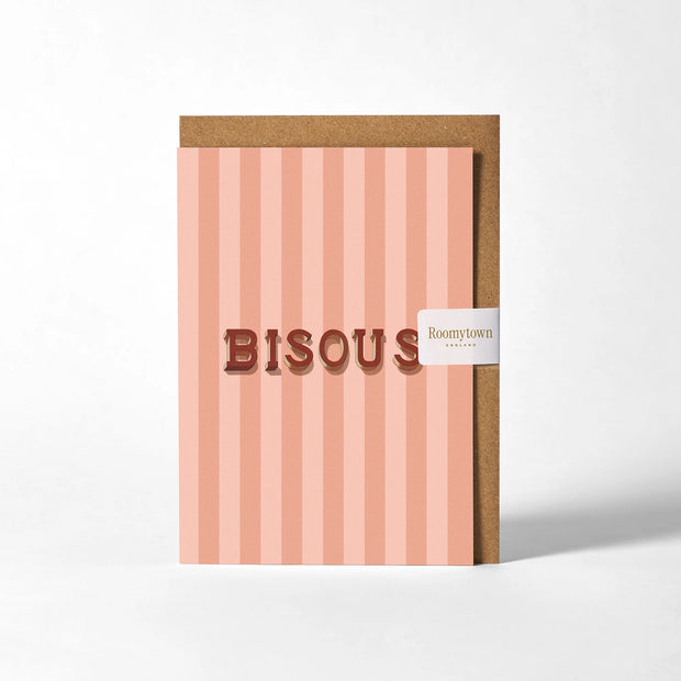 Roomytown Greeting Cards - Bisous