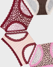 Stripe & Stare Knicker Box - Rouge Leopard