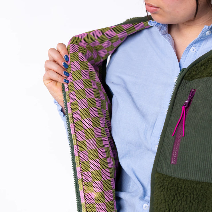 Billybelt Women's Sleeveless Sherpa Gilet - Khaki