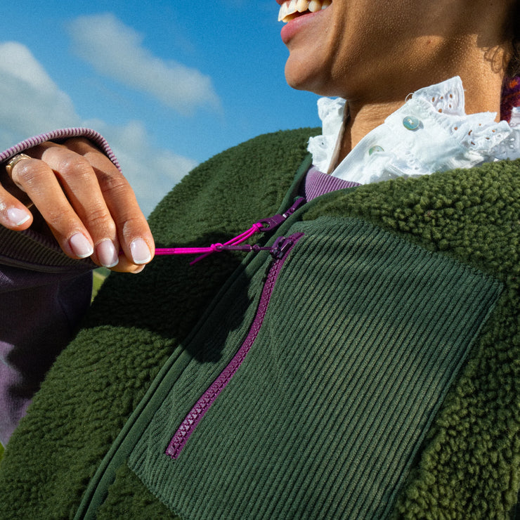 Billybelt Women's Sleeveless Sherpa Gilet - Khaki