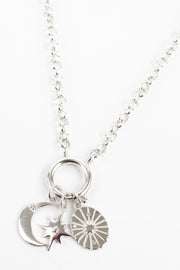 My Doris Silver Charm Necklace