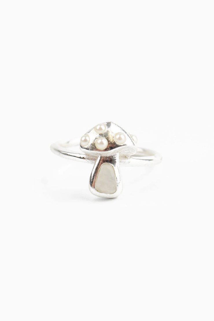 My Doris Moonstone Mushroom RIng