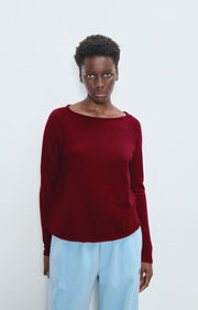 American Vintage Sonoma Long Sleeve Tee in Vintage Cerise