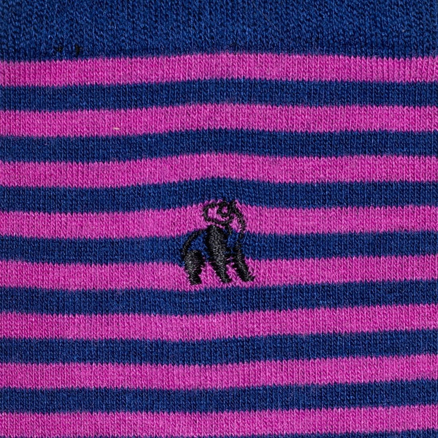 Swole Panda Men's Narrow Striped Bamboo Socks - Size 7-11