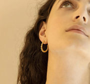 Atelier 18 Beaded Hoop Earrings