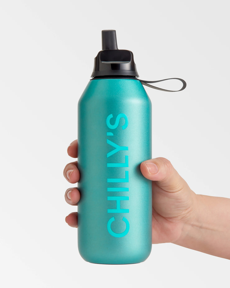 Chilly Bottles Series 2 Flip 500ml - Matte Metallic Atlantis