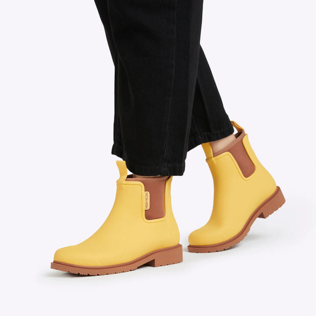 Merry People Bobbi Wellington Boot - Yellow Sunflower