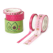 Legami Set of 5 Decorative Avocado Paper Sticky Tapes