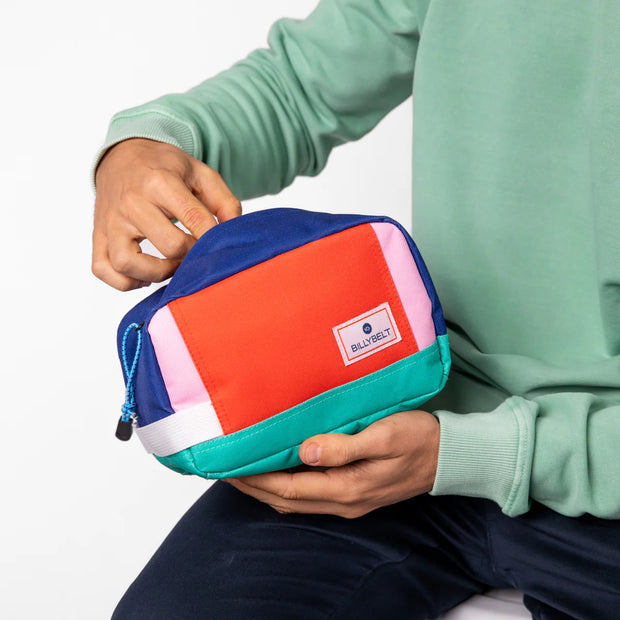 Billybelt Recycled Washbags - Red & Blue