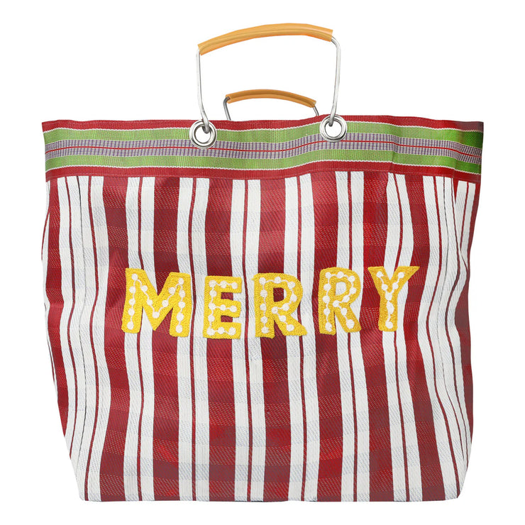 Recycled Plastic Merry Tote Bag