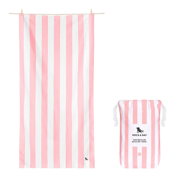 Dock & Bay Quick Dry Kids' Towels - Malibu Pink
