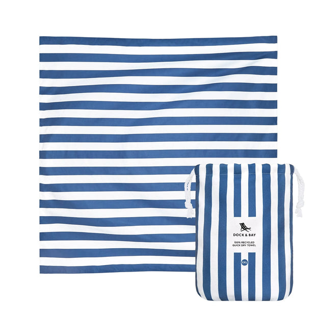 Dock & Bay Quick Dry Towel For 2 - Whitsunday Blue