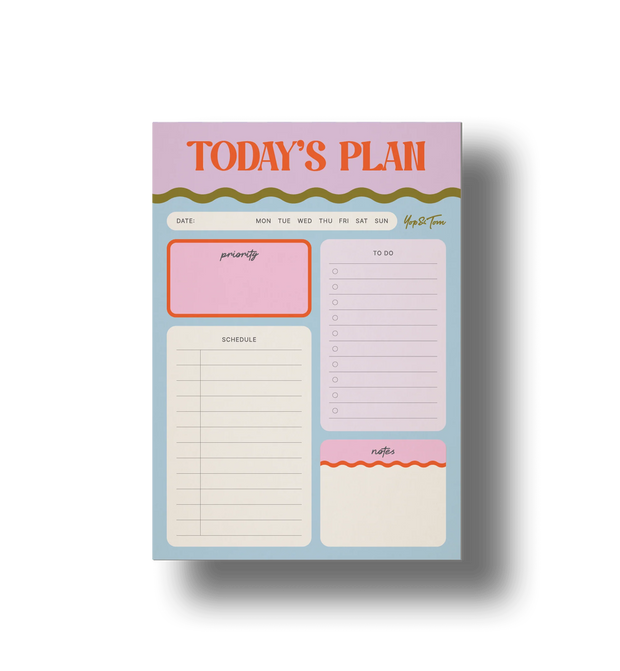 Yop & Tom Today's Plan Tear Off Planner