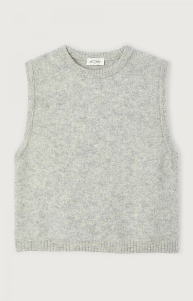 American Vintage Vitow Sleeveless Jumper - Melange Grey