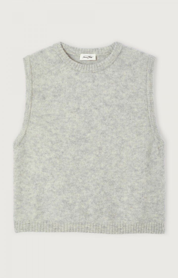 American Vintage Vitow Sleeveless Jumper - Melange Grey