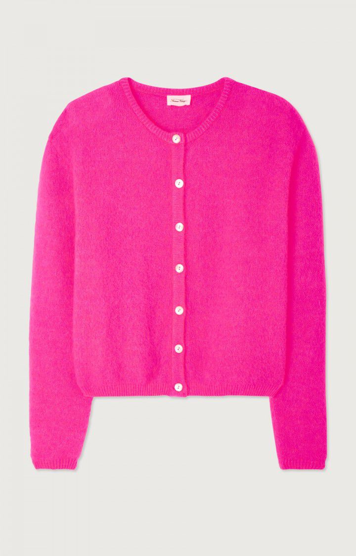 American Vintage Vitow Cardigan - Fluorescent Pink
