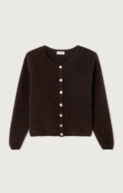 American Vintage Vitow Cardigan - Melange Coffee