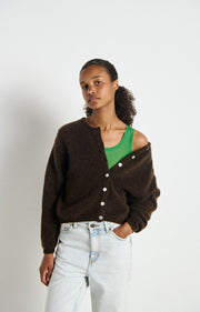 American Vintage Vitow Cardigan - Melange Coffee