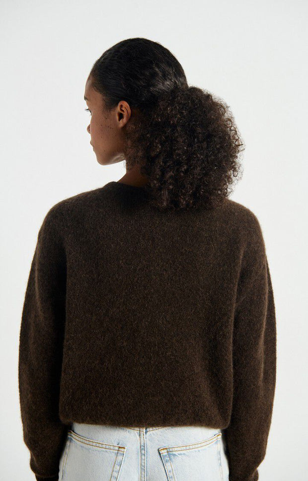 American Vintage Vitow Cardigan - Melange Coffee
