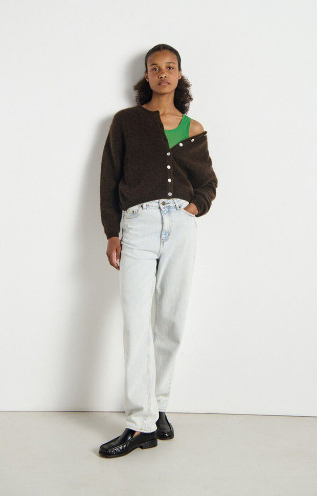 American Vintage Vitow Cardigan - Melange Coffee