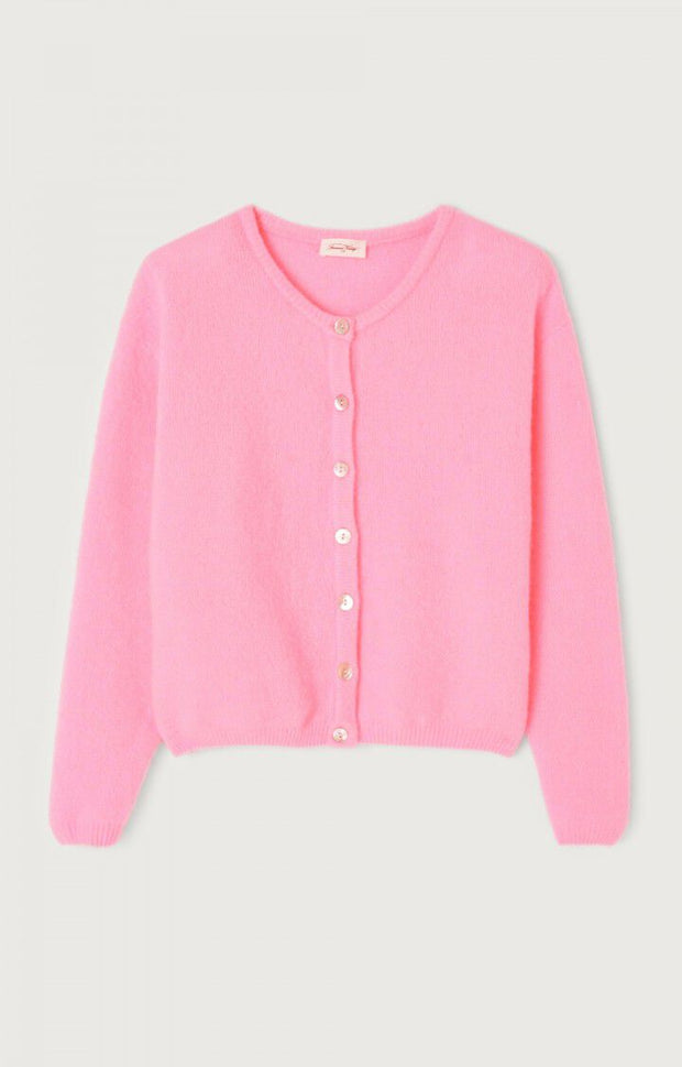 American Vintage Vitow Cardigan - Pink Melange