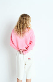 American Vintage Vitow Cardigan - Pink Melange