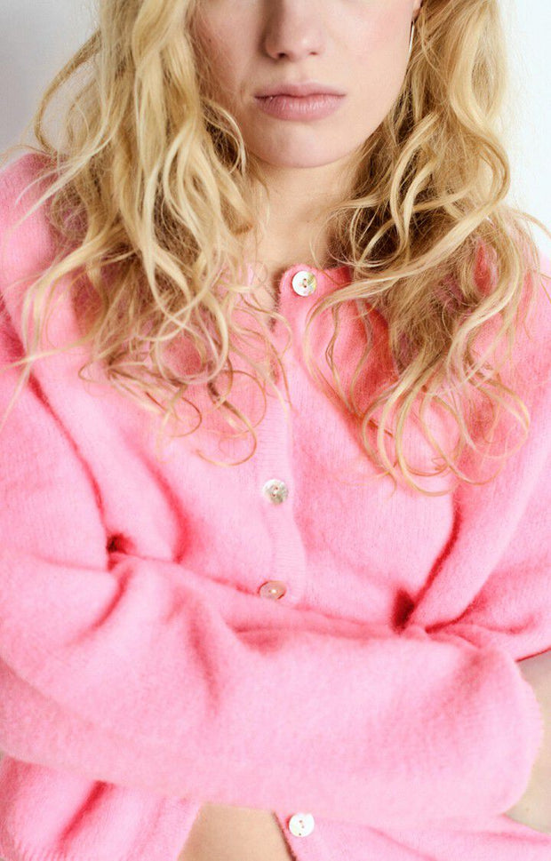 American Vintage Vitow Cardigan - Pink Melange