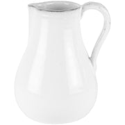 Tall White Glazed Jug