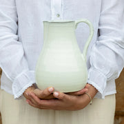 Tall White Glazed Jug
