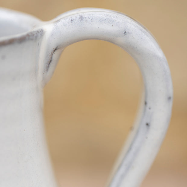 Tall White Glazed Jug