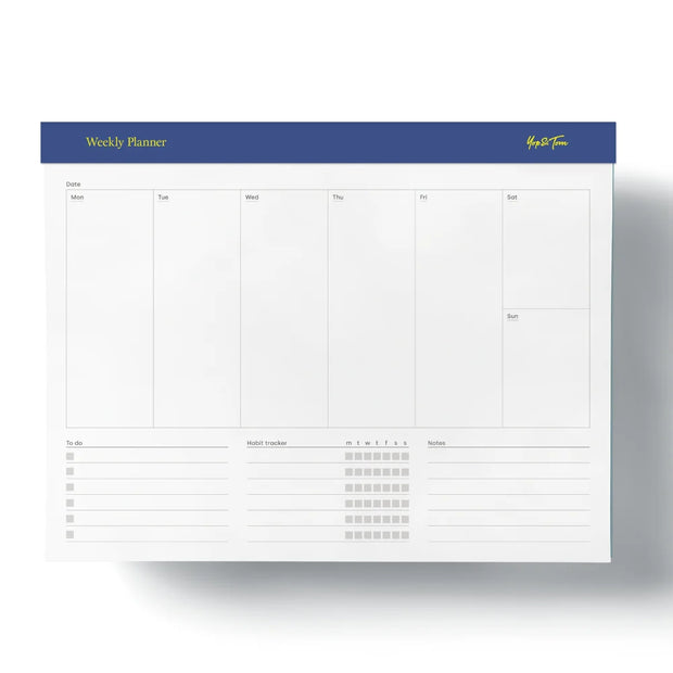 Yop & Tom A4 Weekly Planner Tear-Off Pad