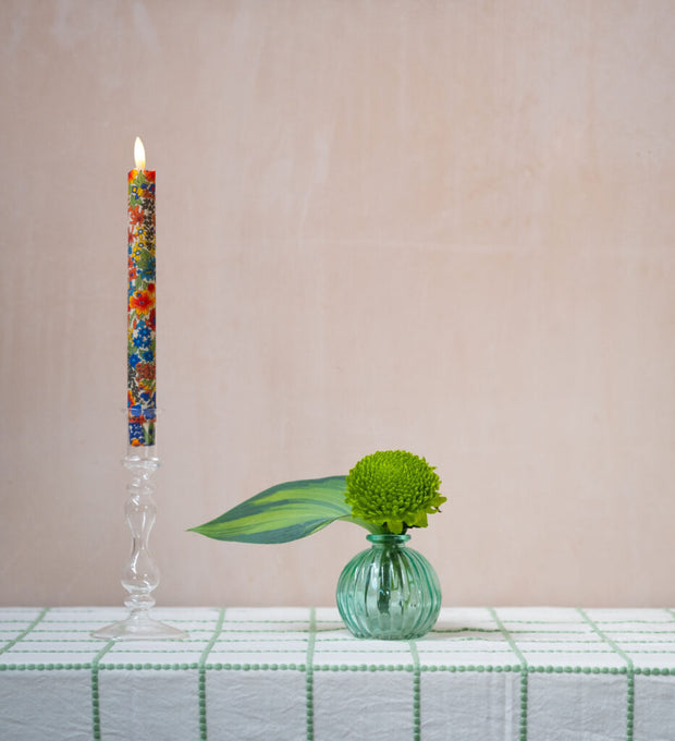 Tinkalink Fabric Wrapped LED Candles x 2 - Wild Bloom
